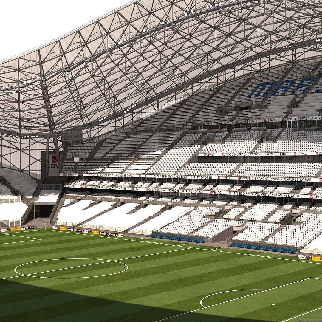 stade marseille soccer 3d model