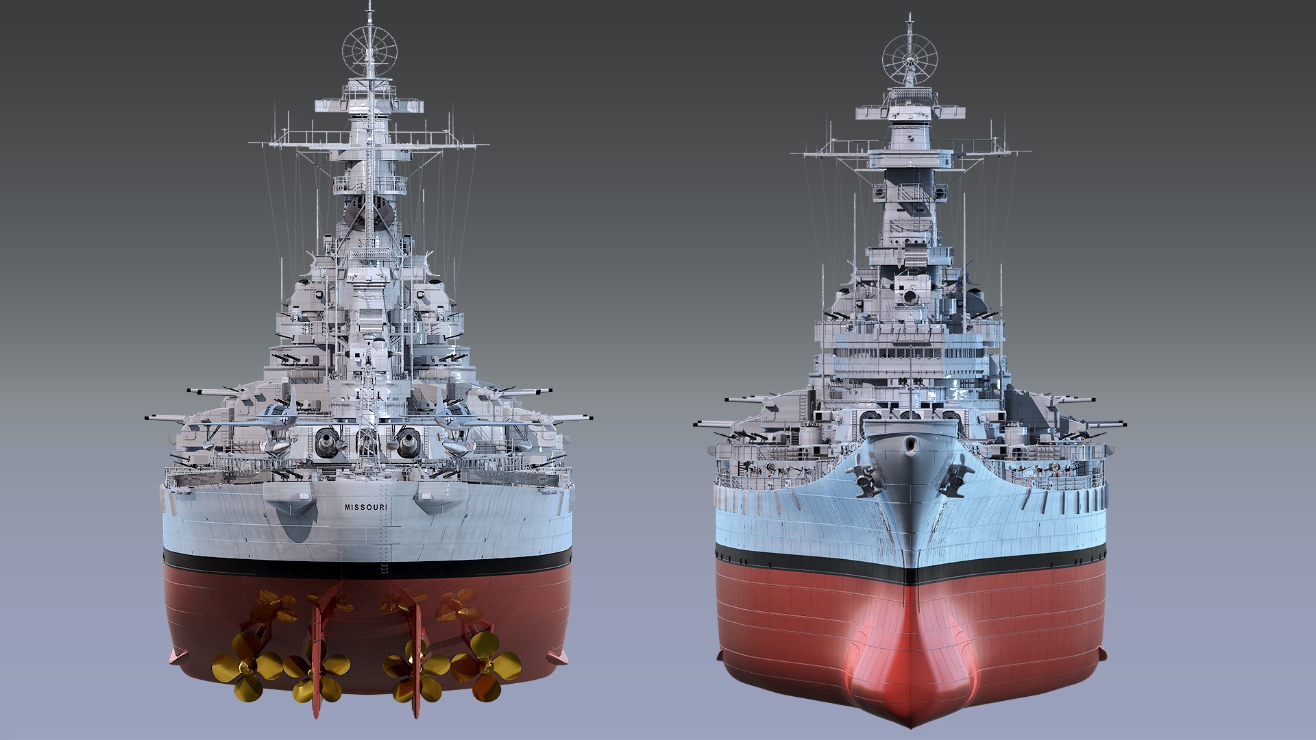 3D USS Missouri - BB63 model https://p.turbosquid.com/ts-thumb/gu/nSRVqG/CY/shot5/jpg/1642995407/1920x1080/fit_q87/f46e89f9aee3aa6493db2deff40cbe4756417e4a/shot5.jpg