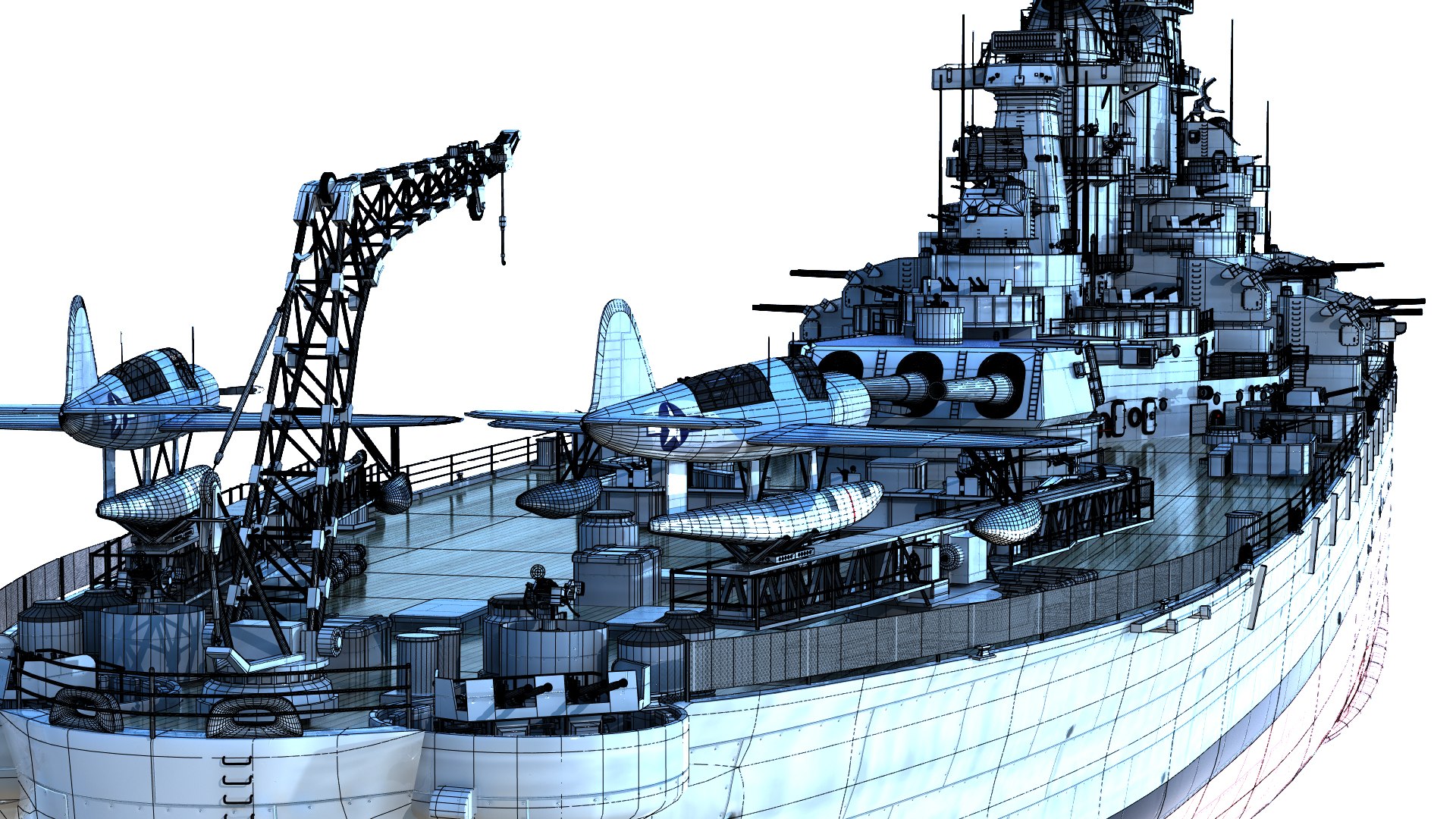 3D USS Missouri - BB63 model https://p.turbosquid.com/ts-thumb/gu/nSRVqG/xA/wire3/jpg/1642995539/1920x1080/fit_q87/bbca380b15f5351f19cfa8ececf29ba8f0997056/wire3.jpg