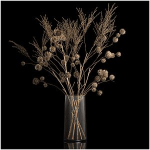 Bouquet Of Dried Flowers From Thorn And branches