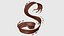 Colección de modelos 3D de 34 mallas de chocolate líquido Splash