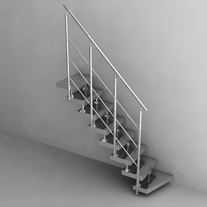 3d model of stairs