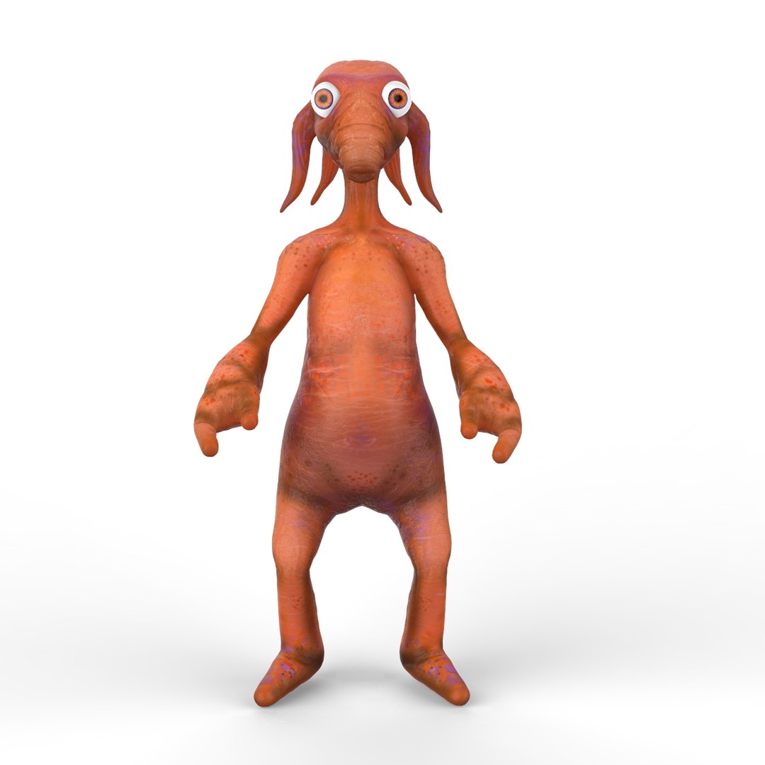 Criatura alienígena dos desenhos animados Modelo 3D - TurboSquid 1175457, image size:1080x1080