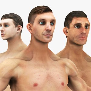 Man Body Collection 3 in 1 3D model
