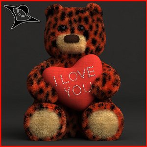 teddy bear 3d max