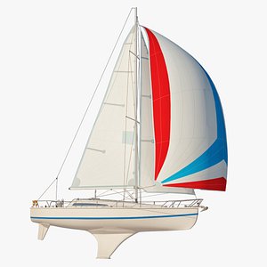 princess ii sailboat sails 3d max