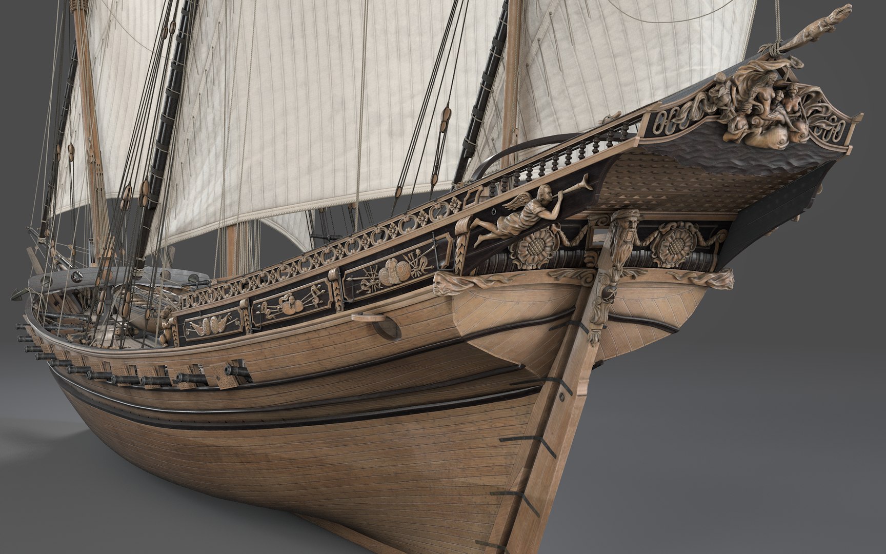 3D Chebec LeRequin Ship - TurboSquid 2164896