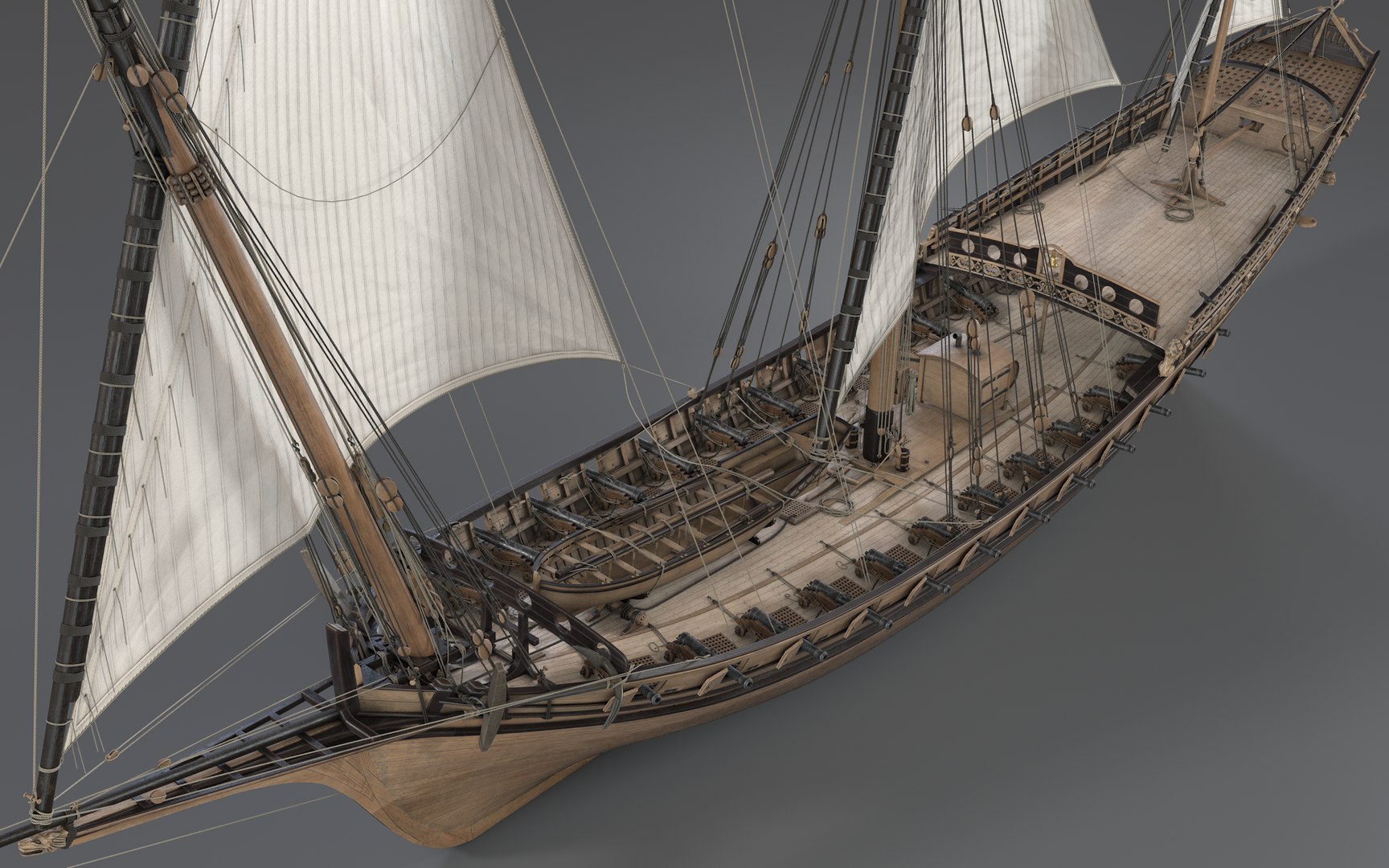 3D Chebec LeRequin Ship - TurboSquid 2164896
