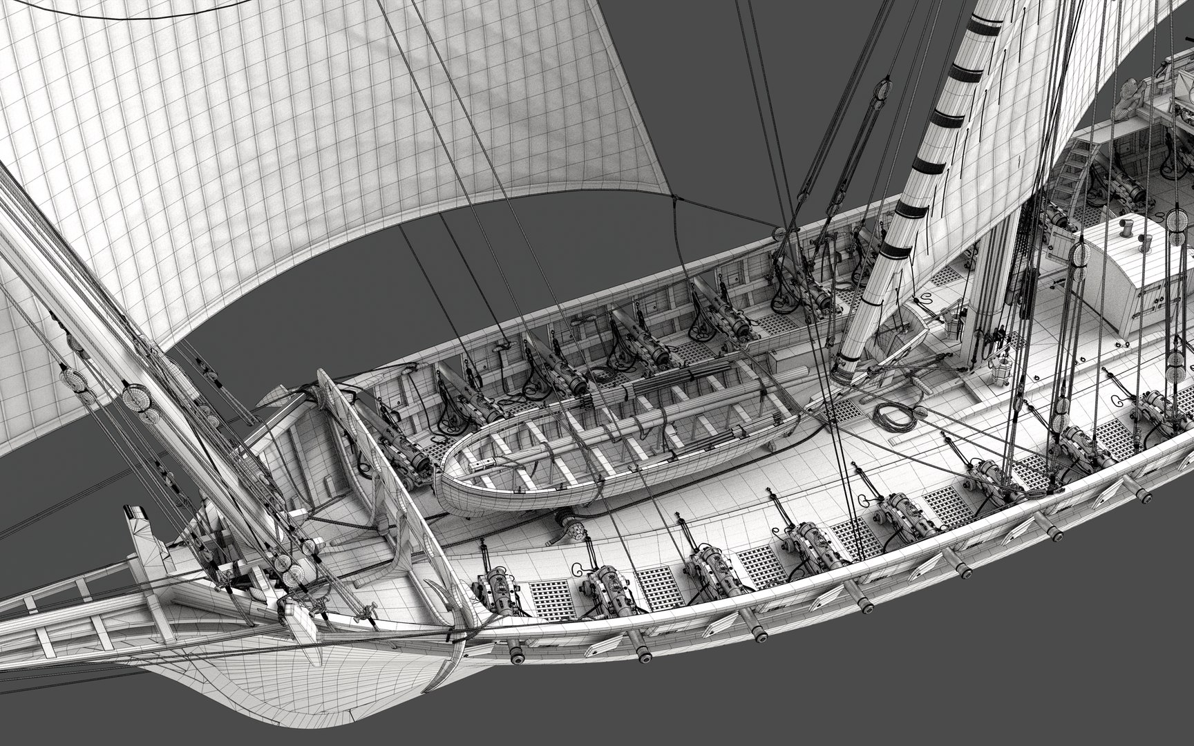 3D Chebec LeRequin Ship - TurboSquid 2164896