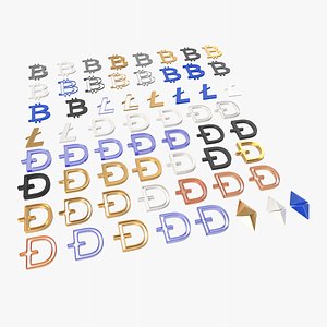 Cryptocurrency 3D model