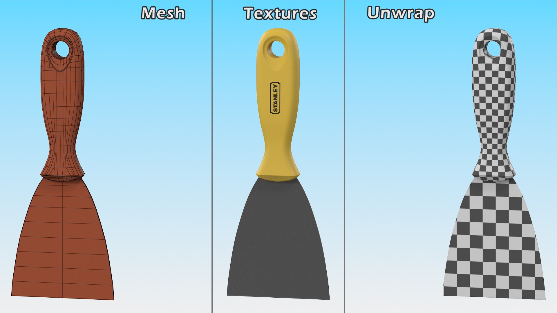 3D Model Scrapers 3 Inch Collection - TurboSquid 1957859