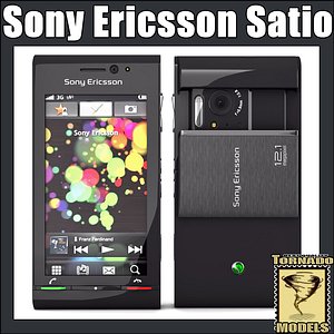 3d model of sony ericsson satio