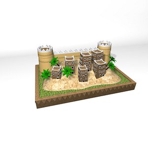 arabian oasis printing 3D model