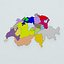Carte administrative de la Suisse (cantons)
