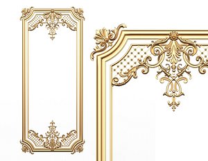 3D Boiserie Carved Decoration Panel for CNC