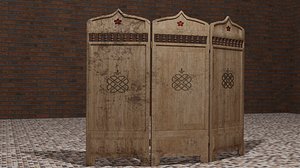 3D Folding screen