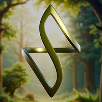 S-Shape Sigil Ring - Minimal Futuristic 3D Print Jewelry 79