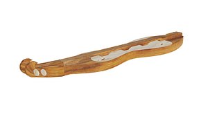 dulcimer medieval musical instrument 3D model