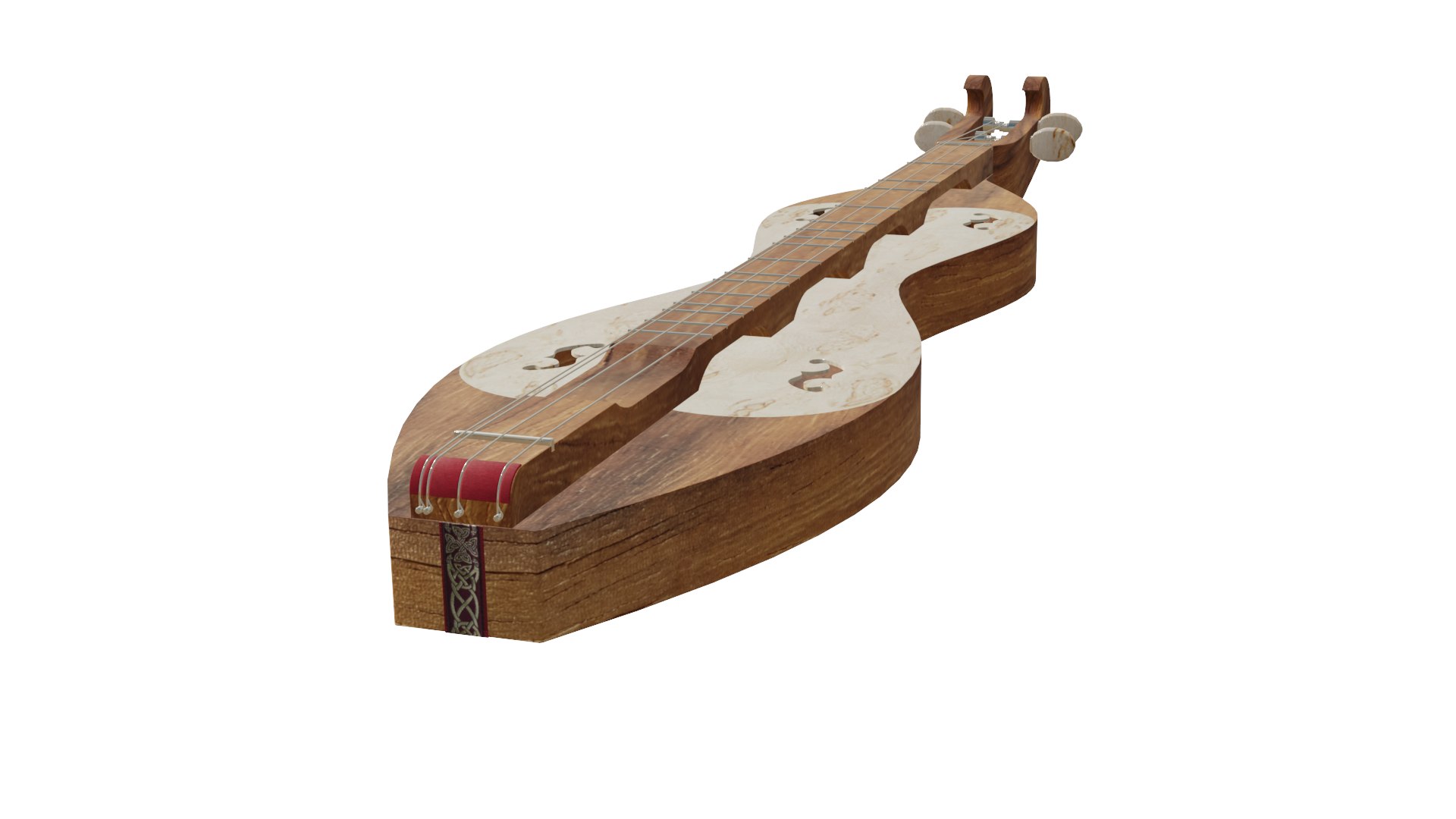 Dulcimer Medieval Musical Instrument 3D Model TurboSquid 1954818