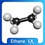 Ethane Modèle 3D C2H6