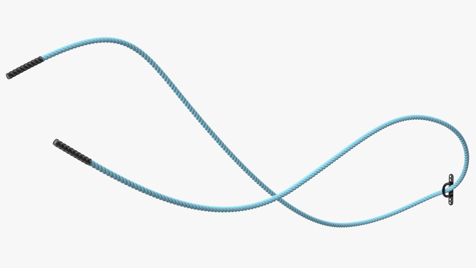Battle Rope Alternating Waves Position 3D model preview