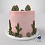 Cactus Cake 3D model