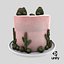 Cactus Cake 3D model