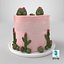 Cactus Cake 3D model