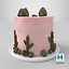 Cactus Cake 3D model