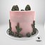 Cactus Cake 3D model