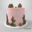 Cactus Cake 3D model