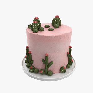 Cactus Cake 3D model