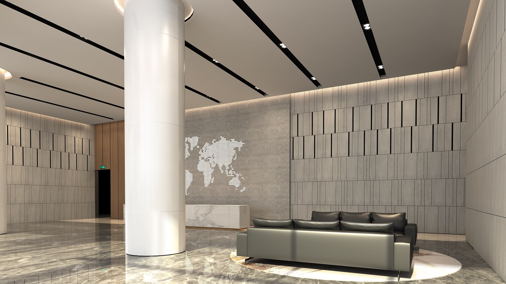 3D Modern Hall 27 - TurboSquid 2155920