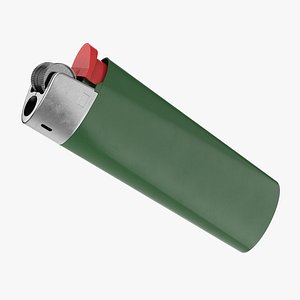 disposable plastic gas lighter 3D