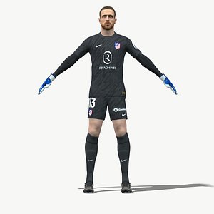 3D model 3D Rigged Jan Oblak Atletico Madrid 2025