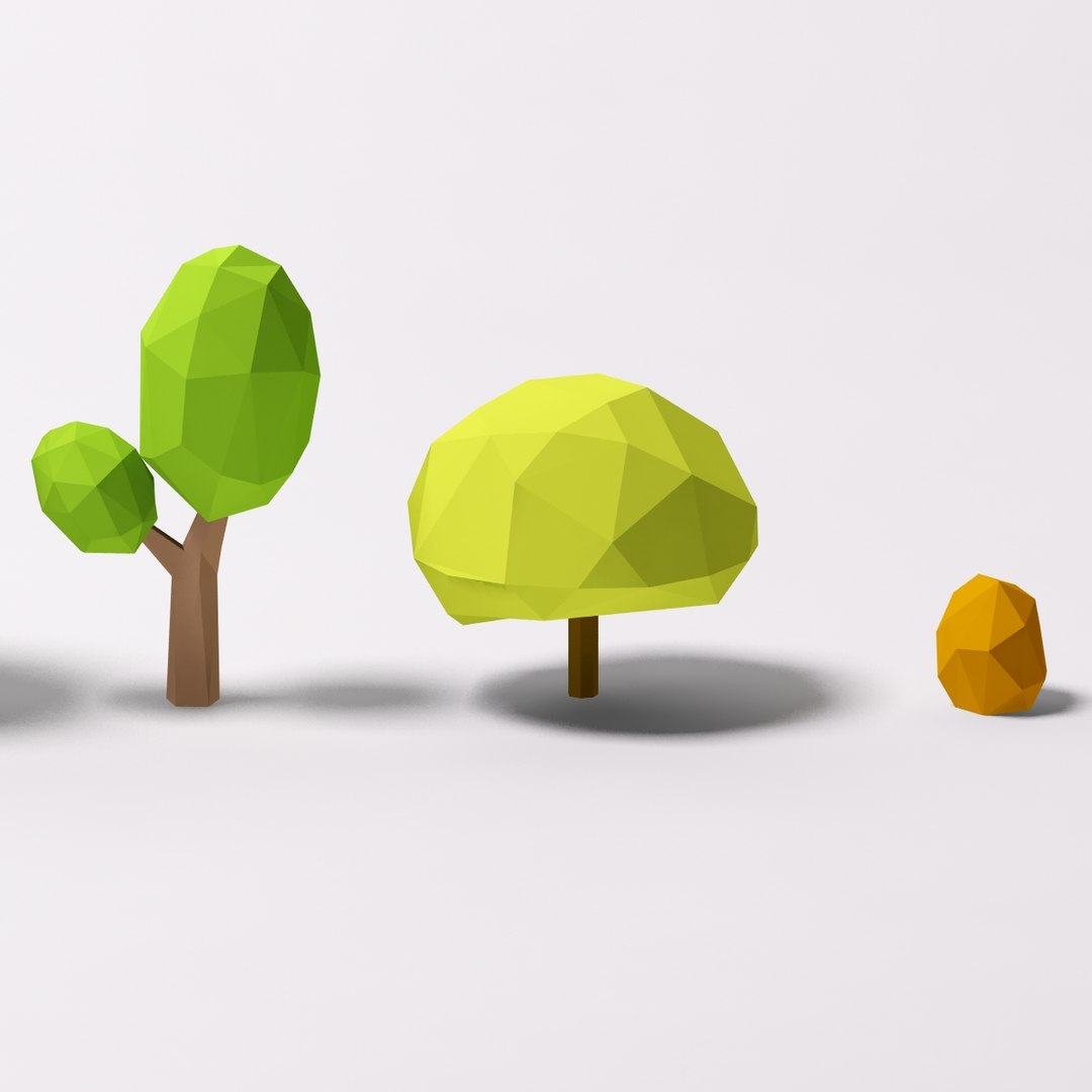 3d model of big trees pack