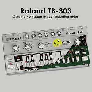 Roland TB-303 Rigged