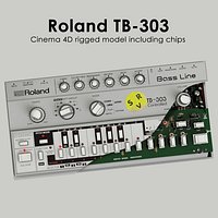 Roland TB-303 Rigged