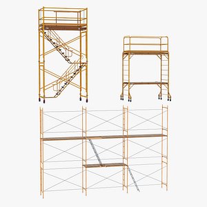 Scaffolds Modular Collection GameReady LODs
