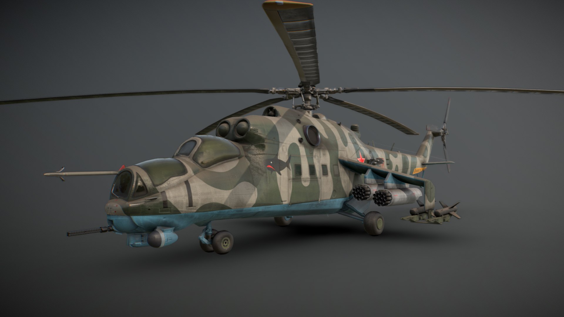 3D Attack Military Helicopter - TurboSquid 2206727