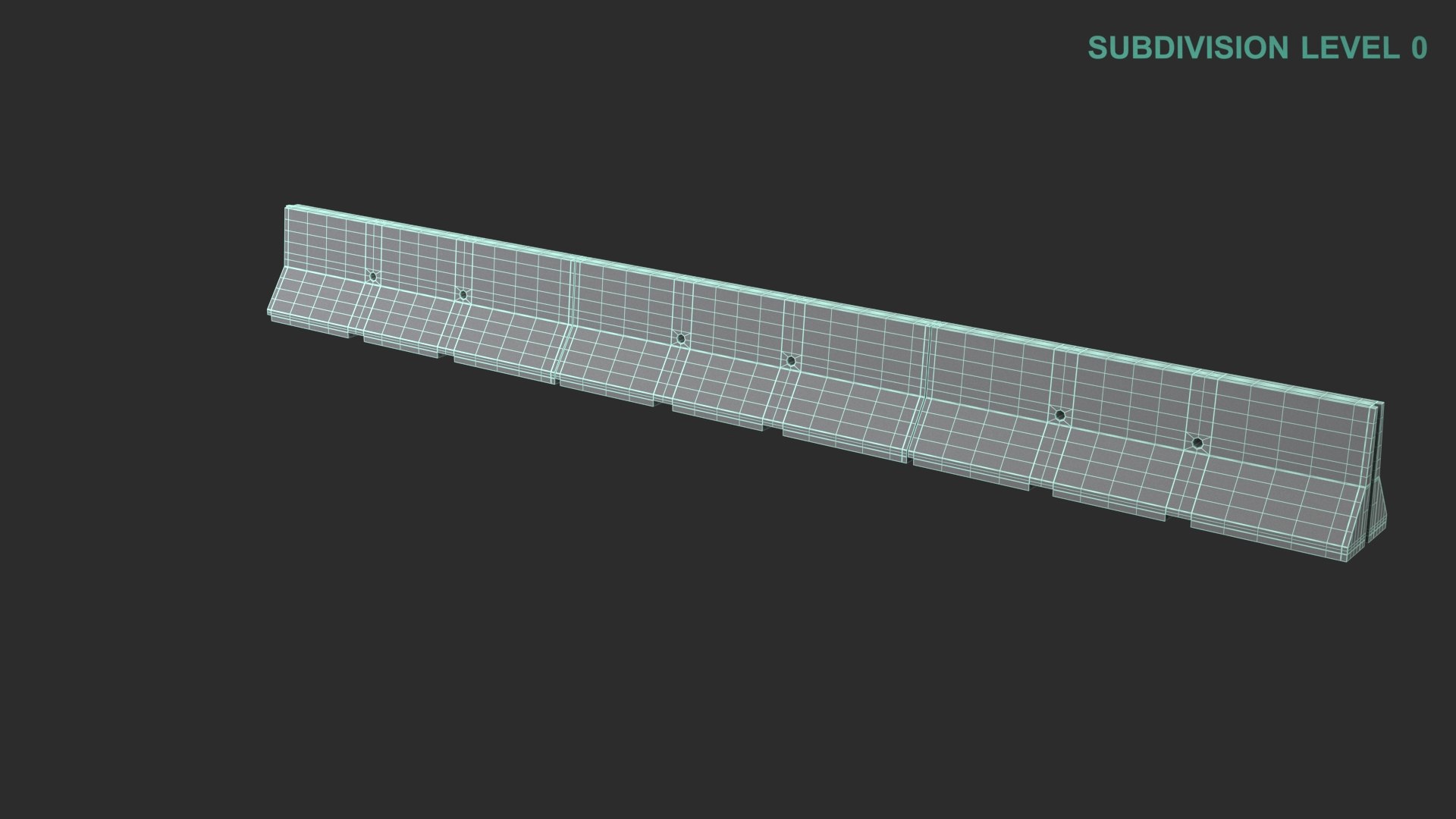 Concrete Barrier Wall 3D model https://p.turbosquid.com/ts-thumb/gv/wXH3zy/9q/wireframe0007/jpg/1686308681/1920x1080/fit_q87/e292ee4a9260cc34327c6c876b7f46583ccf3542/wireframe0007.jpg