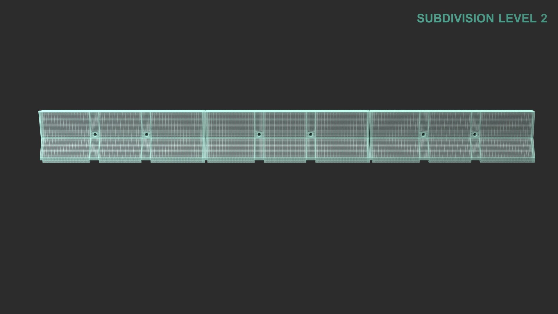 Concrete Barrier Wall 3D model https://p.turbosquid.com/ts-thumb/gv/wXH3zy/m2/wireframe0002/jpg/1686308680/1920x1080/fit_q87/187d099ae7666b91d647f731495e6b1144728d19/wireframe0002.jpg