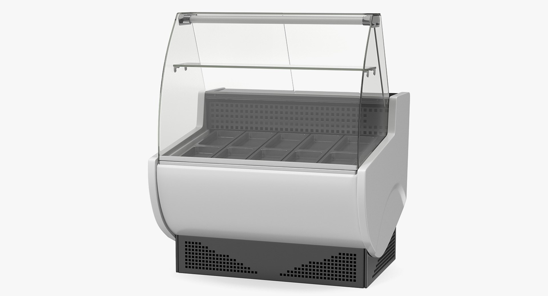 Frilixa Vista Food Display with Serveover Counter 3D Model 3D model preview