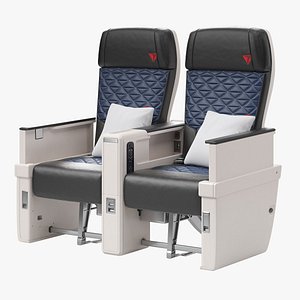 3D model Airplane Business Class Seat