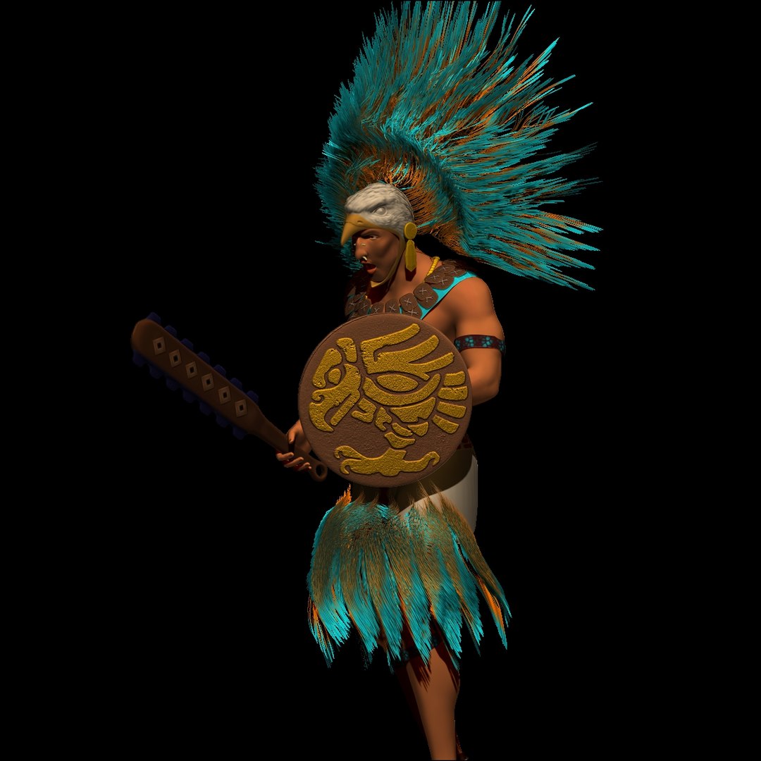 3ds Max Aztec Warrior