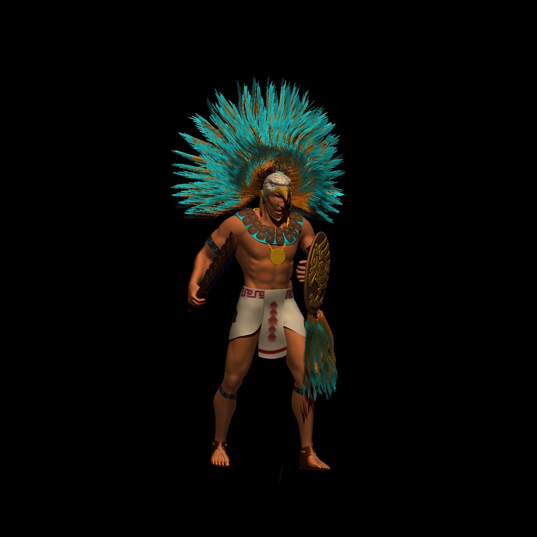 3ds Max Aztec Warrior