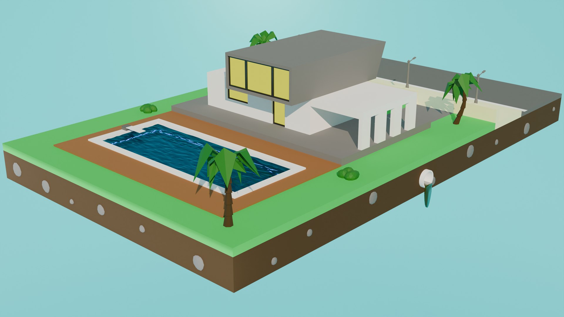 Low Poly Design House 3D Model - TurboSquid 2284752