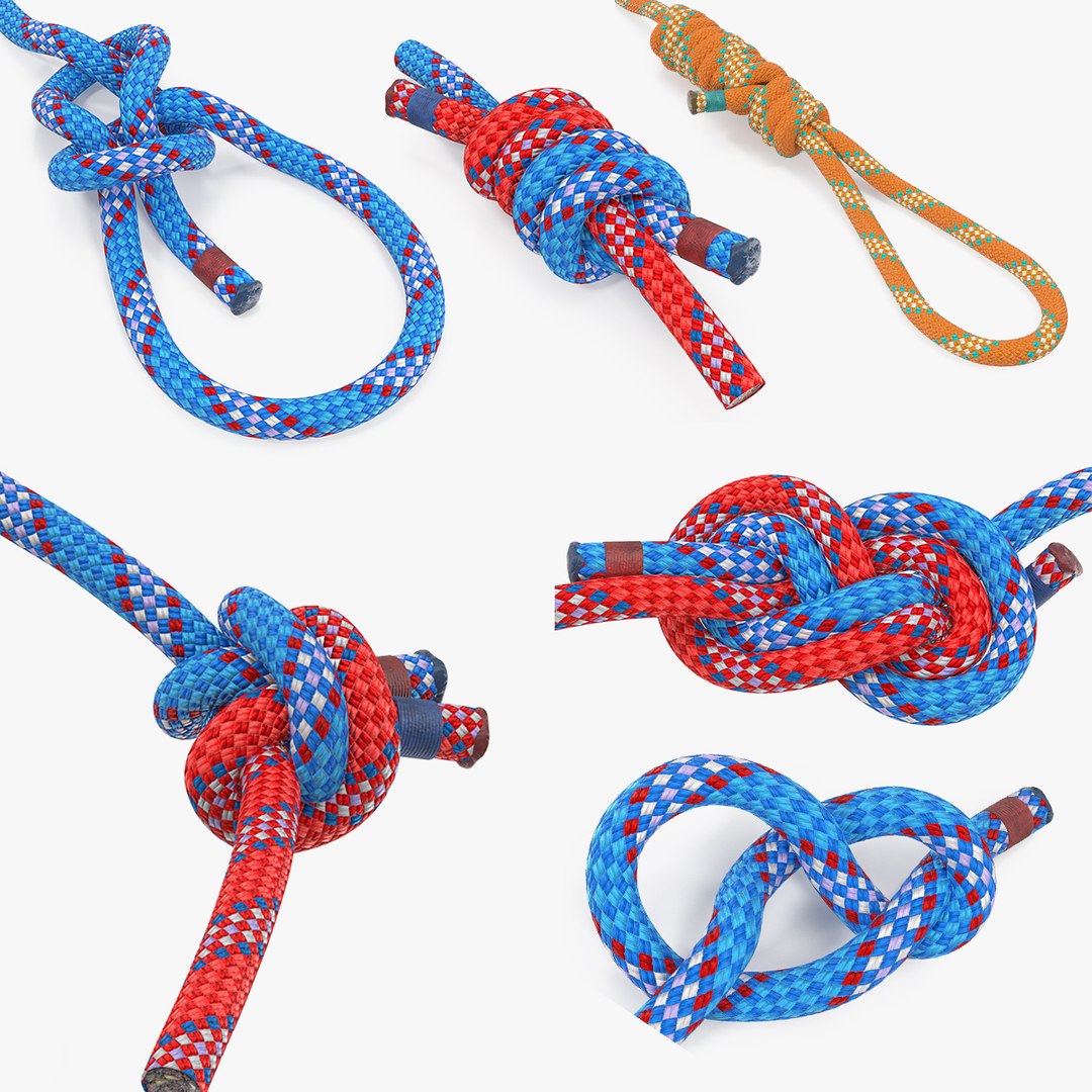 Rope Knots Collection 3 3D model preview
