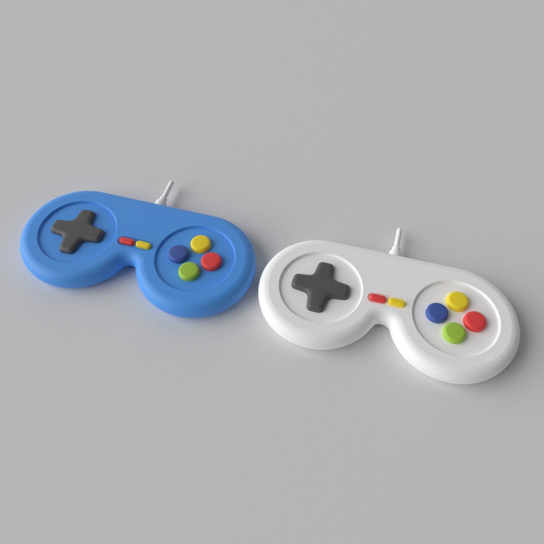 3D Cartoon Game Controller 1 - TurboSquid 2027724
