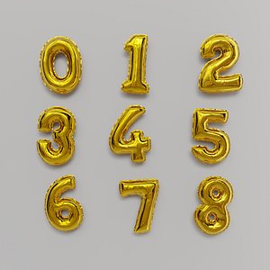 3D model Balloon Numbers